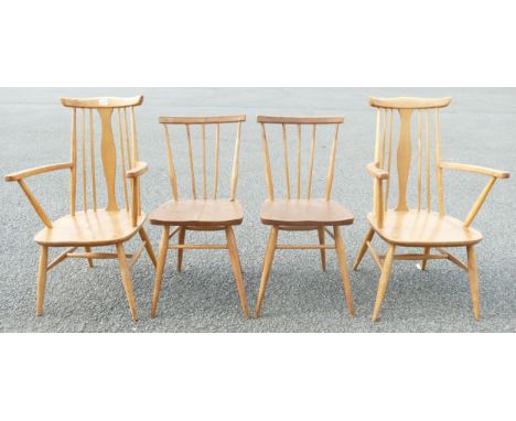 Four Mid Century Ercol Chairs(4)