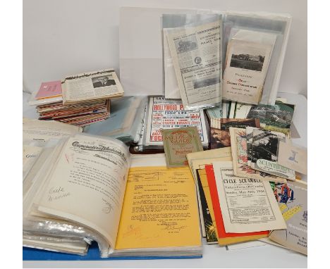 Large quantity of ephemera relating to Scunthorpe including billheads, theatre programmes, posters, letters, receipts, advert