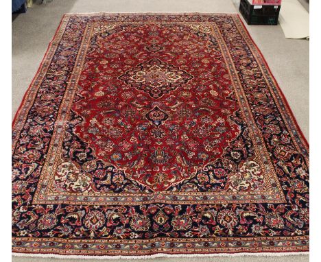 Fine hand woven Persian Kashmir carpet, traditional floral design&nbsp; 325 x 208&nbsp;