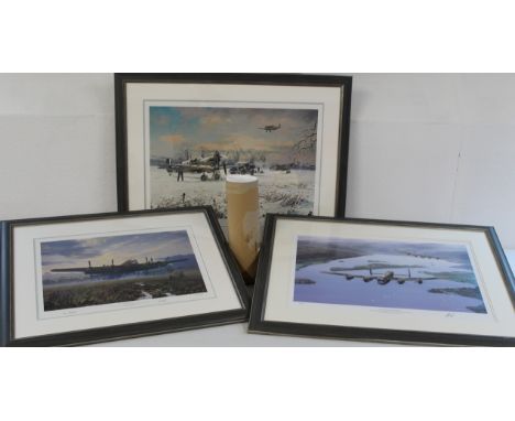 Selection of limited edition prints after Robin Smith, 3 framed "The Cold War 1941" no 43/500 85cm x 66cm, "Eight Merlins ove