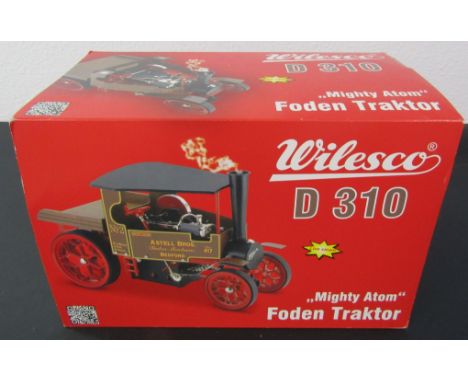Wilesco 'Mighty Atom' Foden Tractor numbered D310 in box