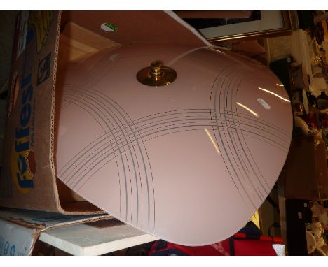 Large retro hanging lamp shade