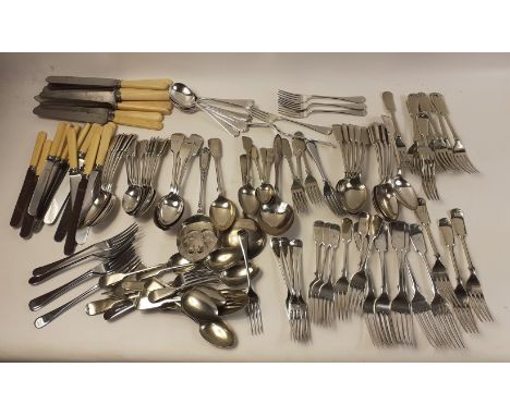 A super large collection of EP Silver Plate flatware in a rather attractive little vanity case.  Large amount of quality make