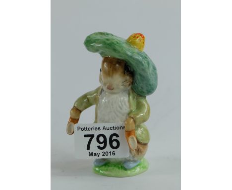 Beswick Beatrix Potter figure Benjamin bunny, first version with ears and slippers out BP2