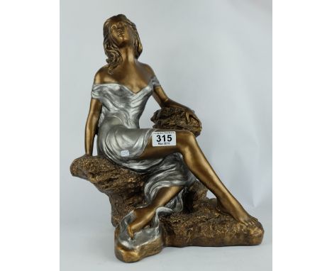 Plaster figure in the Art Nouveau style