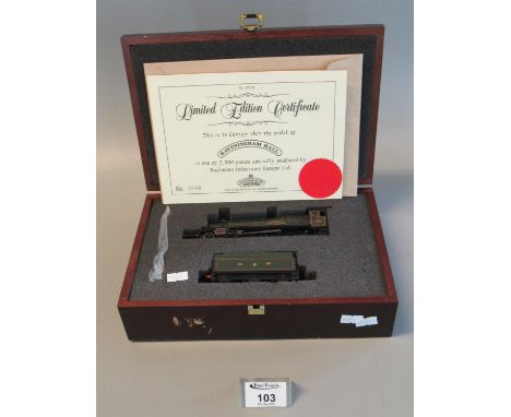 Bachmann 'Branch Line' limited edition cased model of OO gauge 460 locomotive and tender Raveningham Hall, with certificate, 