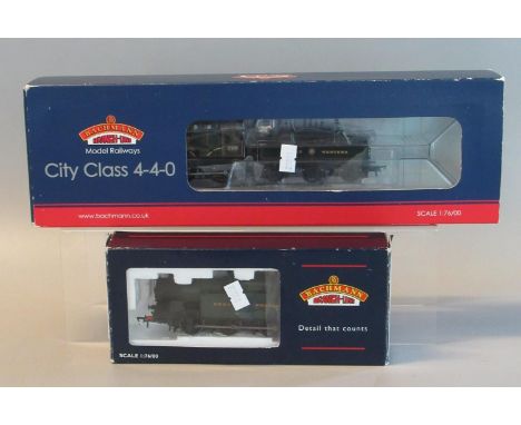 Bachmann 'Branch Line' OO gauge class 56 XX tank locomotive, 0-6-2, no.6676 in Great Western Railway livery, with original bo