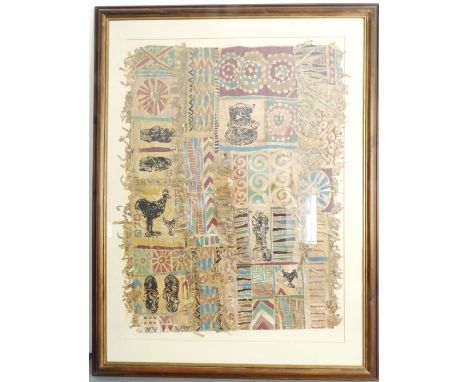 &nbsp;'Harambee' - a large and original multicoloured screen print&nbsp;designed for Liberty of London (Kenya's national mott