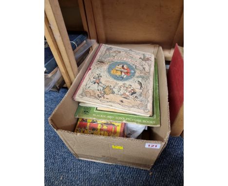 JUVENILE BOOKS:&nbsp;a collection of children's and illustrated books in one box, largely 19th-early 20thc publications, to i