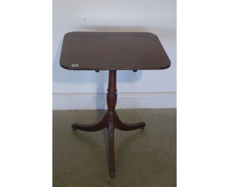 A 19th century mahogany tilt top tripod side table  - 72cm tall x 56cm x 48cm 