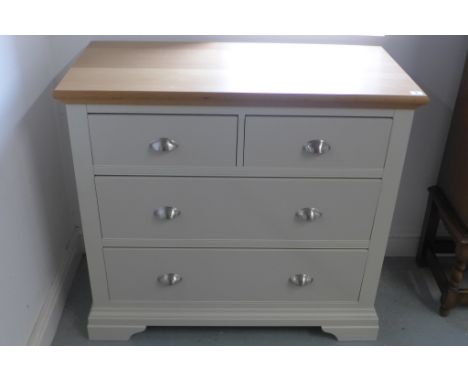 A Furniture Village light grey painted four drawer chest, in good condition 