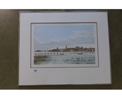 A framed and glazed limited edition print with certificate on reverse, signed in pencil to the margin, Gilbert Browne, listed
