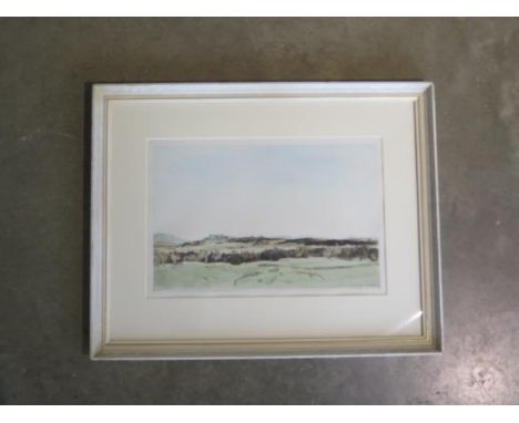 Sir David Young Cameron R A 1865-1945 - Extensive landscape - lithographic proof worked by the artist 29x45cm, pencil signed 