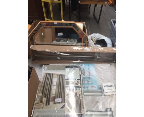 SMALL MIRROR, CURTAINS, AND IKEA RAIL