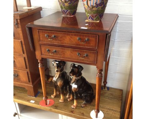 REPRO MAHOGANY SOFA TABLE. W54CM