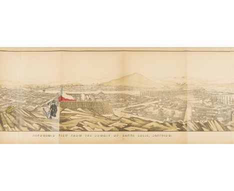 NO RESERVE Smith (Edmond Reuel) Panoramic View from the Summit of Santa Lucia, [Santiago], drawn from camera sketches by Smit