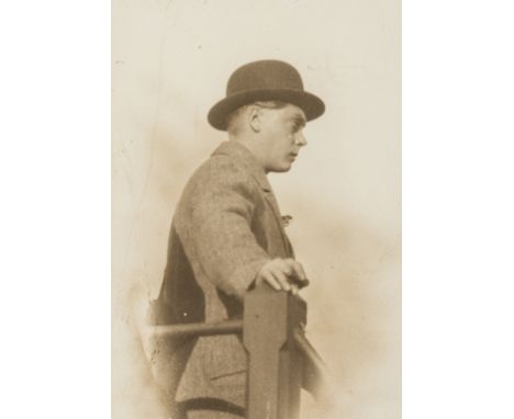 NO RESERVE Photographs.- albumen print of Edward VIII taken during his visit to Australia in 1920, contemporary caption in in