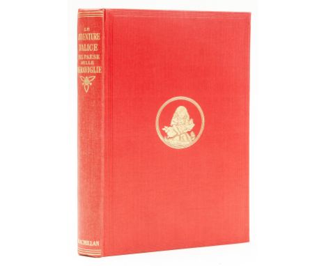 [Dodgson (Charles Lutwidge)], "Lewis Carroll". Le Avventure d'Alice Mel Paese delle Meraviglie, first edition in Italian, fro