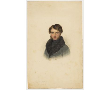 NO RESERVE Portraits.- English School (18th century) Profile portrait of a gentleman, once thought to be Samuel Johnson (1709