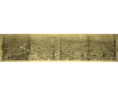 Rome.- Aucler (Paul) [Panorama of Ancient Rome], showing the monuments and buildings of the Campus Martius, lithograph, 630 x