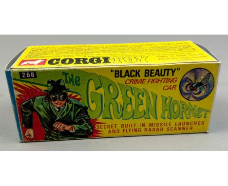 A CORGI TOYS THE GREEN HORNET 'BLACK BEAUTY' MODEL 268 Comprising of black body with hornet transfer to roof with green inter