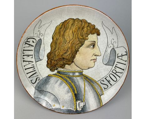 A CADINEN MAJOLICA PLATE CIRCA 1910, Prussian pottery ware from Cadinen (West Prussia) now Kadyny, Poland. From the inventory