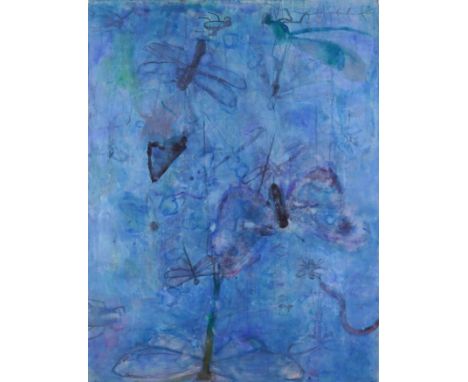 JANET PATTERSON (BRITISH, B. 1941)Surface Tension inscribed with artist's name and title (to backboard) mixed media on paper 