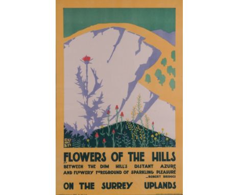 EDWARD MCKNIGHT KAUFFER (AMERICAN, 1890-1954)Flowers of the Hills published by the Dangerfield Printing Company lithograph 76