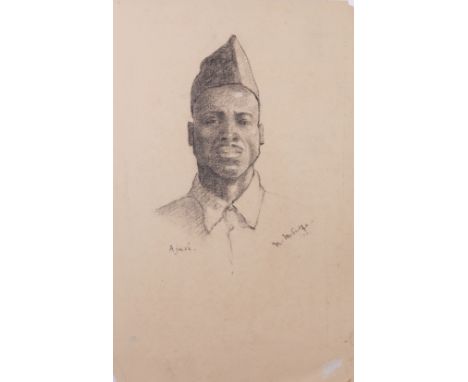 MARGARET METCALFE (BRITISH, 1877-1972)Portrait of Ajusi signed and indistinctly dated 'M. Metcalfe.' (lower right) and inscri