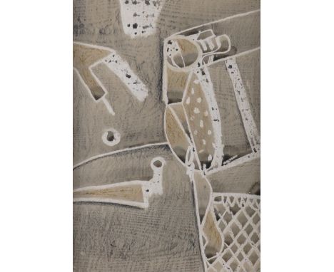 EDGAR HUBERT (BRITISH, 1906-1985)Composition, June 1946 signed 'E Hubert' (lower right) mixed media on paper 36.5 x 25cm ARR 