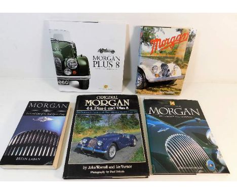 Five books relating to motor car Morgan