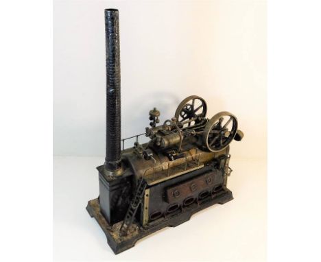 A German Doll steam engine model 15in long x 21in high