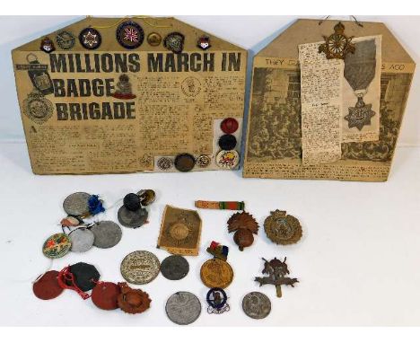 An Army Cyclist Corps cap badge &amp; other military badges &amp; emblems 