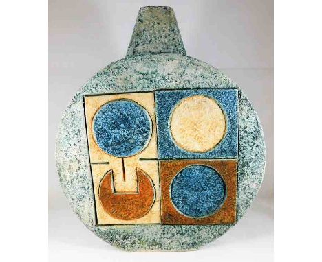 A Troika pottery lamp base by Penny Black 10.25in high