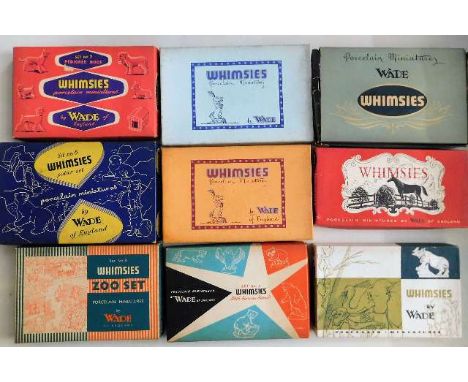 Nine original boxed sets of vintage Wade Whimsies