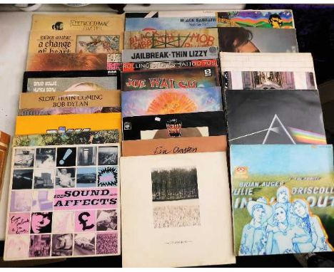 A quantity of approx. 52 various vinyl LP's including Pink Floyd, Fleetwood Mac, Bob Dylan, The Rolling Stones, Black Sabbath