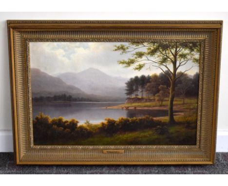 WILLIAM MELLOR (1851-1931); oil on canvas, 'Cat Bells from Derwent Water, Cumberland', signed lower right, inscrbed verso, 41
