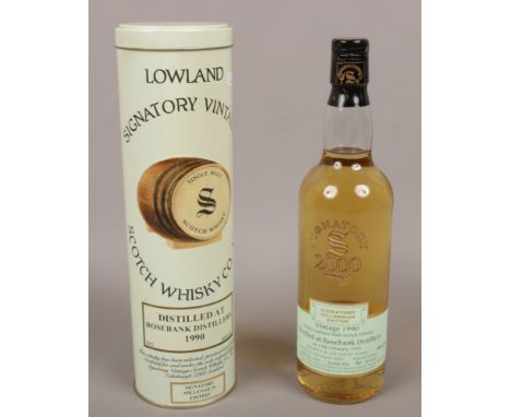 A full and sealed bottle of Signatory vintage Scotch Whisky Co. Cowland Millennium edition single malt Whisky, 70cm bottle No