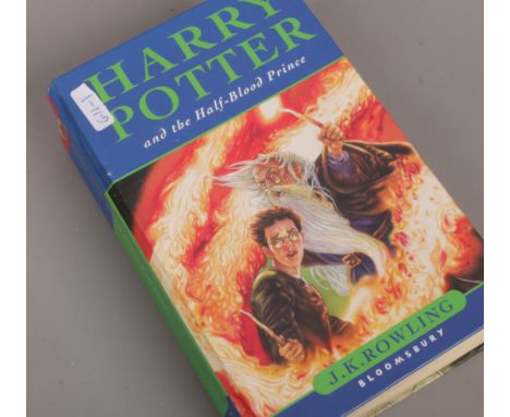 A copy of Harry Pottery and The Half Blood Prince, first edition, with misprint on page 99. 