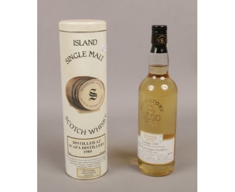 A full and sealed bottle of Signatory Vintage Scotch Whisky Co Island Millennium edition single malt Whisky, 70cl bottle No. 