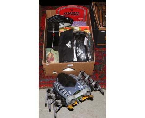 A box of miscellaneous to include childs microscope, insect robot, annuals etc. 