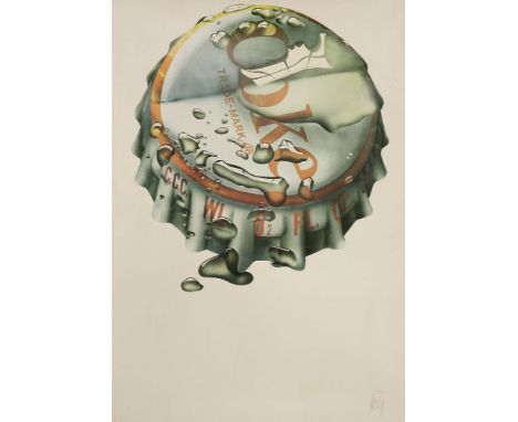 *Michael English (British, 1941-2009)COKEOffset lithograph printed in colours, 1970, signed and numbered 342/400, on smooth w
