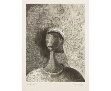 George Condo (American, b.1957)UNTITLED (V)Etching, 1989, signed and inscribed AP 1/6 in pencil, an artist’s proof aside from