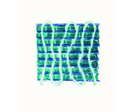 *Richard Smith (British, 1931-2016)WARP AND WEFT I & IITwo etching with aquatint printed in colours, 1997, both signed, dated