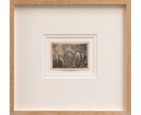 Rembrandt van Rijn (Dutch, 1606-1669)THE TRIBUTE MONEY (WHITE & BOON 68; NEW HOLLSTEIN 138)Etching and drypoint, c.1635, a go