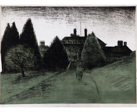 *George Chapman (British, 1908-1993)BRYANSTONHard ground etching with aquatint printed in colours, 1961-64, from the 'Schools
