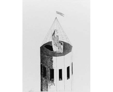 *David Hockney (British, b.1937)THE PRINCESS IN HER TOWER (T.68)Etching with aquatint, 1969, from the unsigned edition of 400