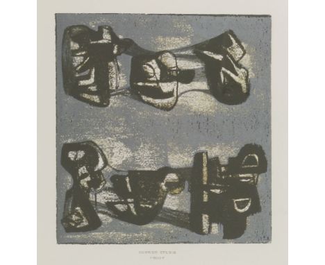 *Henry Moore (British, 1898-1986)IDEAS FOR METAL SCULPTURE II (C.612)Lithograph printed in colours, 1981, a studio proof asid