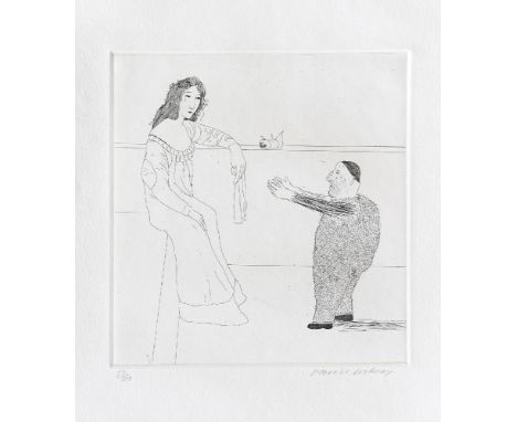 *David Hockney (British, b.1937)PLEADING FOR THE CHILD (T.104)Etching with aquatint, 1969, signed and numbered 52/100 in penc