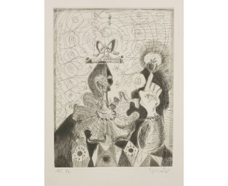 George Condo (American, b.1957)UNTITLED (VI)Etching, 1989, signed and inscribed AP 1/6 in pencil, an artist’s proof aside fro
